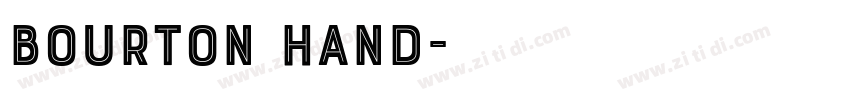 Bourton Hand字体转换